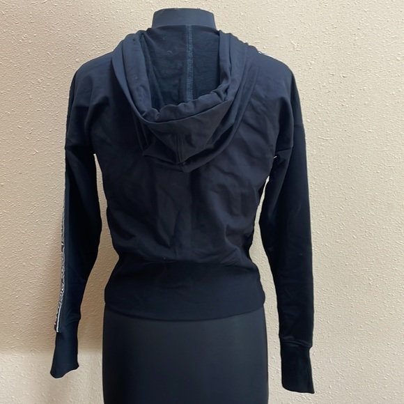 Michael Kors Logo Stripe Hoodie XS Black - Picture 3 of 5